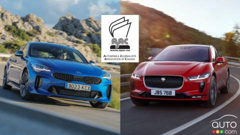 Kia Stinger, Jaguar I-PACE Canadian Vehicles of the Year, According to AJAC